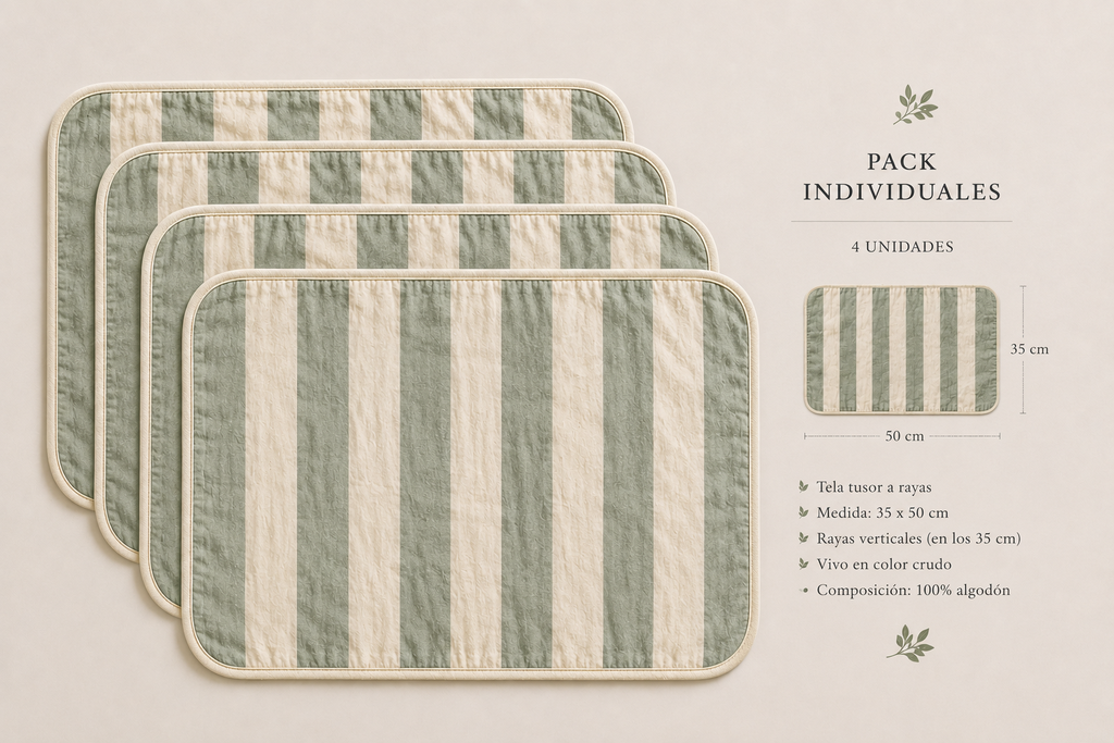 Set x4 Individuales