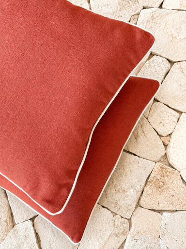 Almohadón Lino con vivo beige